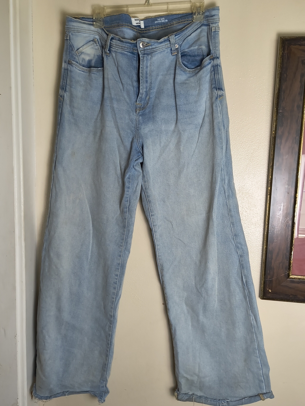 Kensie jeans vintage luxe the kaya high rise wide leg jeans